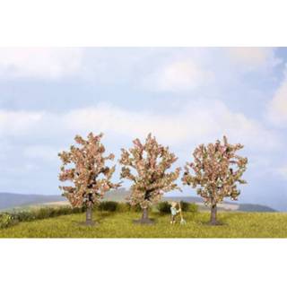 👉 Fruit boom roze Set bomen Fruitboom 80 tot mm NOCH 25112 Roze, Bloeiend 3 stuks 4007246251124