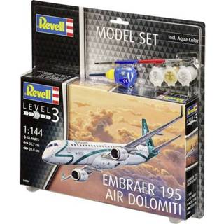 👉 Vliegtuig Revell 64884 Embraer ERJ 195 (bouwpakket) 1:144 4009803648842