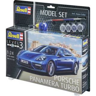 👉 Bouwpakket Revell 67034 Porsche Panamera Turbo Auto (bouwpakket) 1:24 4009803670348