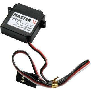 👉 Master Mini-servo DS2408 Digitale servo Materiaal (aandrijving): Metaal Stekkersysteem: JR