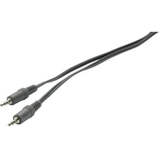 Audiokabel zwart SpeaKa Professional Jackplug Audio Kabel [1x male 3.5 mm - 1x mm] 2 m 4008928503104