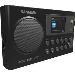 👉 Zwart Sangean WFR-27 C Internet Transistorradio DAB+, Internetradio, FM Accu laadfunctie 4711317993102