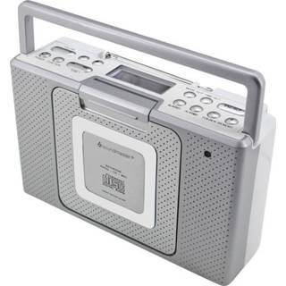 👉 SoundMaster BCD480 FM CD-radio AUX, CD, FM Spatwaterbestendig Zilver