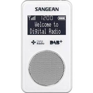 👉 Wit Sangean DPR-34+ DAB+ Zakradio DAB+, FM Herlaadbaar 4711317991962