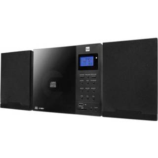 👉 Stereoset zwart Dual DAB 102 AUX, CD, DAB+, SD, FM, USB Wandmontage 4260136674223