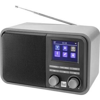 👉 Tafelradio grijs Dual DAB 51 DAB+ AUX, Bluetooth, DAB+, SD, FM, USB 4260136675299