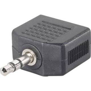 👉 SpeaKa Professional Jackplug Audio Y-adapter [1x Jackplug male 3.5 mm - 2x Jackplug female 3.5 mm] Zwart