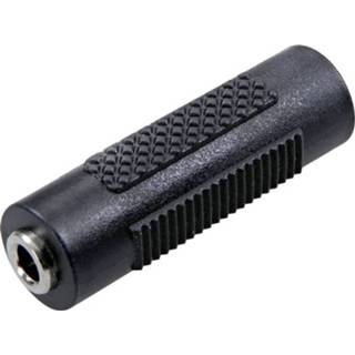👉 SpeaKa Professional Jackplug Audio Adapter [1x Jackplug female 3.5 mm - 1x Jackplug female 3.5 mm] Zwart