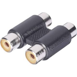 Audio adapter zwart BKL Electronic Cinch [2x Cinch-koppeling - 2x Cinch-koppeling] 2050000246166