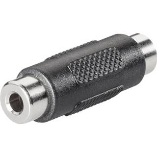 👉 BKL Electronic Jackplug Audio Adapter [1x Jackplug female 3.5 mm - 1x Jackplug female 3.5 mm] Zwart