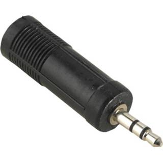 👉 Audio adapter zwart Hama Jackplug [1x male 3.5 mm - 1x female 6.3 mm] 4007249433756