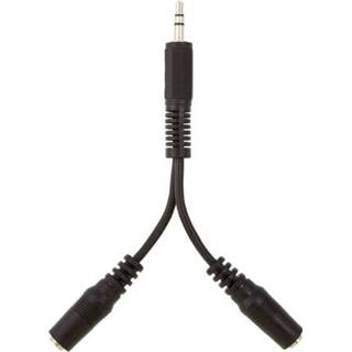 👉 Zwart Belkin Jackplug Audio Y-kabel [1x male 3.5 mm - 2x female mm] 745883713295