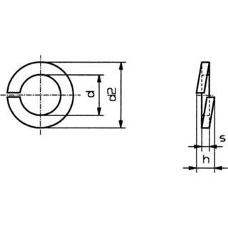 👉 Veerring RVS Veerringen Binnendiameter: 2.1 mm M2 DIN 127 A2 100 stuks TOOLCRAFT B2 D127-A2K 194685 4016138278507