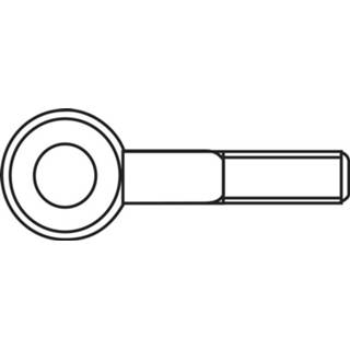 👉 Schroefog Toolcraft Schroefogen M5x30 mm verzinkt 50 stuks 4016138318395