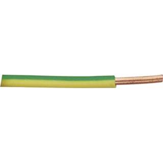 👉 Groen geel XBK Kabel 23411G Schakeldraad H07V-U 1 x 4 mmÂ² Groen-geel Per meter 2050000954832