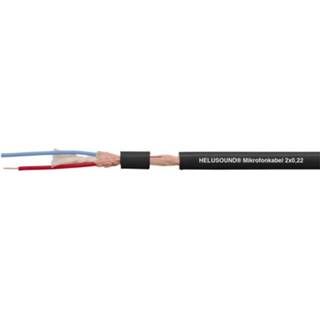 👉 Microfoon kabel zwart Helukabel 400038 Microfoonkabel 2 x 0.22 mmÂ² Per meter 2050001734662