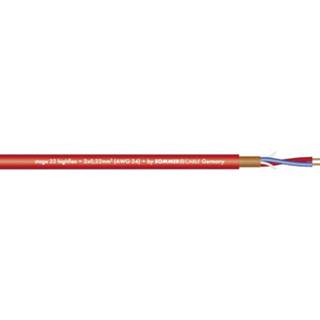 👉 Microfoon kabel rood Sommer Cable 200-0003 Microfoonkabel 2 x 0.22 mmÂ² Per meter 2050001138118