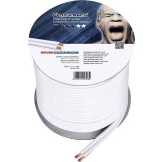 Oehlbach 308 Luidsprekerkabel mm² wit SPEAKER WIRE SP-40 Luidsprekerkabel wit Oehlbach 308 2 x 4.00 mm² 30 m 4003635003084
