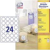 Avery-Zweckform, Ã, ,, Permanent wit L3415-100 Wit Avery-Zweckform L3415-100 ( Ã 40 mm ),Wit, 2400 stuks, Permanent 4004182034156