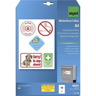 👉 Sigel IF140 Bedrukbaar, Geoptimaliseerd voor inkjet, Weersbestendig 10 stuks 4004360994913