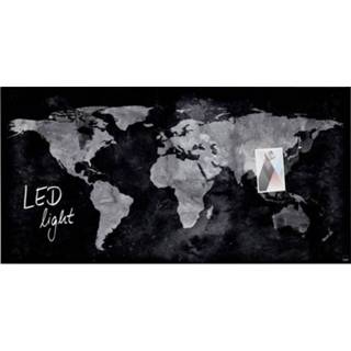 👉 Zwart Sigel artverumÂ® World Map LED Light (b x h d) 910 460 15 mm GL409 4004360825903