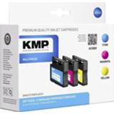👉 Inkt cartridge cyaan magenta geel KMP vervangt HP 933XL Compatibel Combipack Cyaan, Magenta, H105V 1726,4050 4011324172652