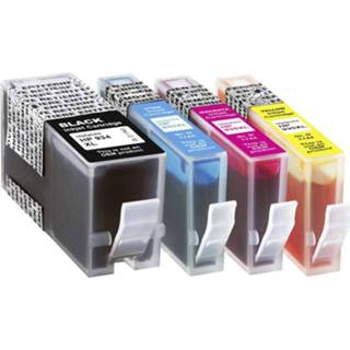 👉 Basetech Inkt vervangt HP 934, 934XL, 935, 935XL Compatibel Combipack Zwart, Cyaan, Magenta, Geel BTH147 1743,0050-126
