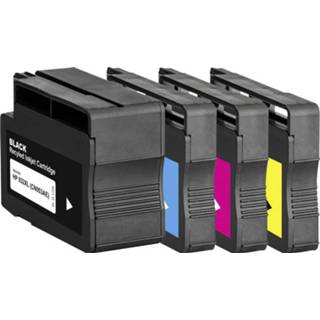 👉 Zwart cyaan magenta geel Basetech vervangt HP 932, 932XL, 933XL Compatibel Combipack Zwart, Cyaan, Magenta, BTH174 1725,4005-126 4016139191188