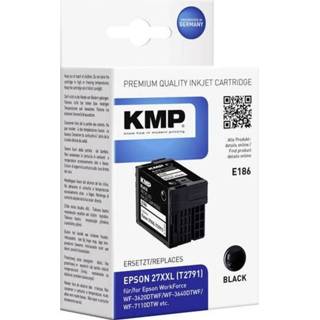 👉 Inkt cartridge zwart KMP vervangt Epson T2791, 27XXL Compatibel E186 1627,4201 4011324627442