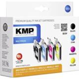 👉 Inkt cartridge zwart cyaan magenta geel KMP vervangt Brother LC-985 Compatibel Combipack Zwart, Cyaan, Magenta, B33V 1523,0050 4011324152357