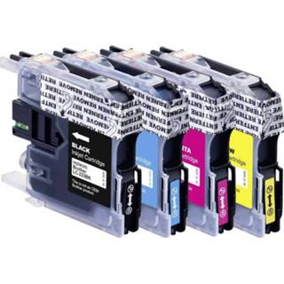👉 Inkt cartridge zwart cyaan magenta geel Basetech vervangt Brother LC-223 Compatibel Combipack Zwart, Cyaan, Magenta, BTB48 1529,0050-126 4016139191058