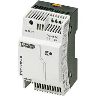 👉 Netvoeding Phoenix Contact STEP-PS/1AC/12DC/3 Din-rail 12 V/DC 3.3 A 36 W 1 x 4046356309578