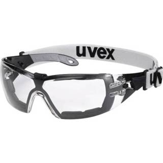 👉 Veiligheidsbril zwart grijs polycarbonaat Uvex pheos guard 9192180 Zwart, 4031101537009