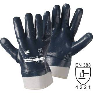 👉 Handschoenen XL Leipold + DÃ¶hle 1452 Handschoen Cross Nitril Nitrilrubber, geheel gecoat Maat (handschoen): 10, 4005781145212