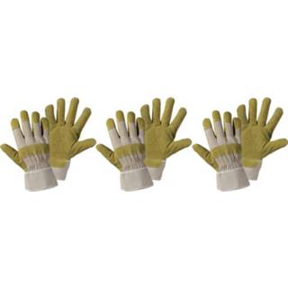 👉 Handschoenen XL Upixx 1521-3 Werkhandschoenenset, 3-delig Varkensleer Maat (handschoen): 10.5, 4016138336191