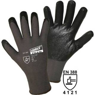 👉 Worky 1157 Fijngebreide handschoen FOAM 100% nylon met nitril-coating Maat (handschoen): 10, XL
