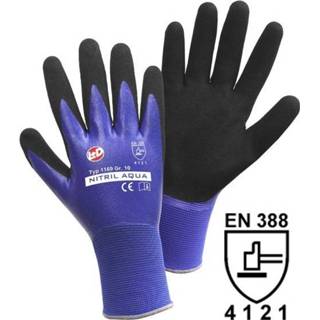 👉 Leipold + DÃ¶hle 1169 Fijngebreide handschoen Nitril Aqua Nylon met dubbele nitrilcoating Maat (handschoen): 11, XXL