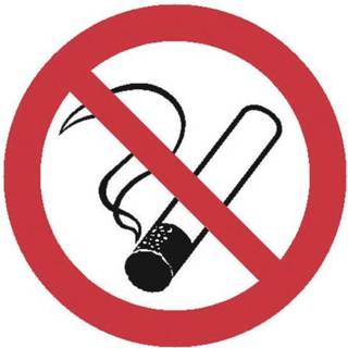 👉 Kunststof Moravia 345.27.556 MORION-waarschuwingsbord - Verboden te roken 2050001013378