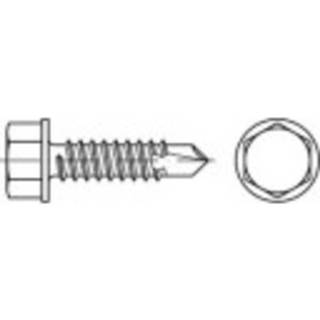 👉 Zelfborende schroeven 6.3 mm 160 mm Buitenzeskant (inbus) N/A Staal galvanisch verzinkt 100 stuks TOOLCRAFT 141405