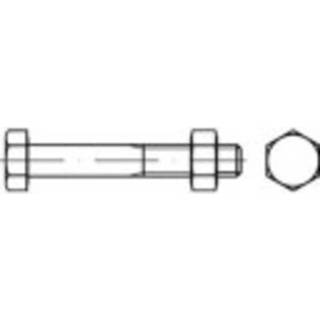 👉 Zeskantbouten M10 45 mm Buitenzeskant (inbus) DIN 601 Staal galvanisch verzinkt 100 stuks TOOLCRAFT 109972