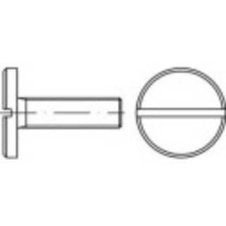 👉 TOOLCRAFT 118944 Platkopschroeven M6 8 mm Sleuf DIN 921 Staal Galvanisch verzinkt 100 stuks