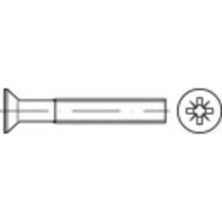 👉 Kruiskopschroevendraaier staal TOOLCRAFT 134382 Verzonken schroeven M2.5 4 mm Kruiskop Pozidriv DIN 965 Galvanisch verzinkt 2000 stuks 4053199186297