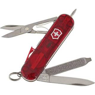 👉 Zwitsers zakmes rood transparant Victorinox Signature Lite 0.6226.T Aantal functies: 7 (transparant) 7611160013330