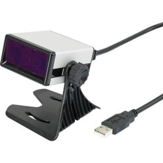 👉 Zwart zilver Renkforce FS5020E USB-Kit Barcodescanner Laser Zilver, Desktop USB 4016138818802