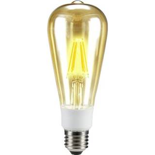 👉 Ledlamp a++ Sygonix LED-lamp E27 Ballon 7 W = 60 Warmwit Energielabel: Filament / Retro-LED, Dimbaar 1 stuks 4016138993936