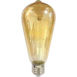 👉 LightMe LED Energielabel A+ (A++ - E) E27 Ballon 4 W = 30 W Warmwit (� x l) 64 mm x 145 mm Filament / Retro-LED 1 stuks