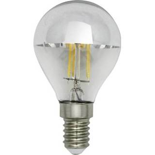 👉 Ledlamp a+ LightMe LED-lamp E14 Kogel 4 W Warmwit Energielabel: Filament / Retro-LED 1 stuks 4020856851430