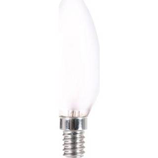 👉 LightMe LED-lamp E14 Kaars 4 W = 40 W Warmwit Energielabel: A++ Filament / Retro-LED 1 stuks