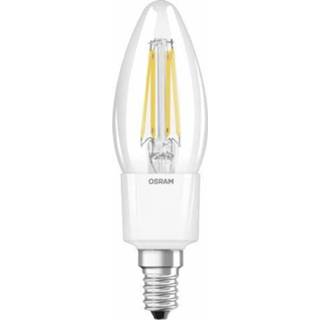 👉 Ledlamp a++ OSRAM LED-lamp E14 Kaars 4.5 W = 40 Warmwit Energielabel: Filament / Retro-LED, Dimbaar 1 stuks 4052899961814