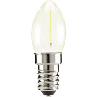 Sygonix LED Energielabel A++ (A++ - E) E14 Kaars 0.5 W Warmwit (Ø x l) 22 mm x 60 mm Filament / Retro-LED 1 stuks